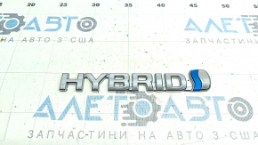 Емблема напис дверей HYBRID передня ліва Toyota Highlander 20-21 хром
