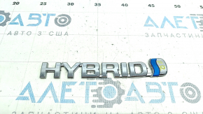 Емблема напис дверей HYBRID передня права Toyota Highlander 20-21 хром