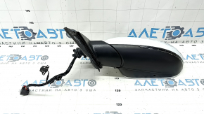Зеркало боковое левое в сборе Audi A6 C7 12-18 14+2 пинов, под автосклад, BSM, поворотник, автозатемнение, с крышкой, белое, царапины