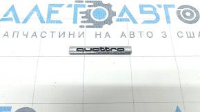 Емблема напис quattro кришки багажника Audi A6 C7 12-18 хром