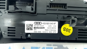 Разъемы климат-контроля Audi A6 C7, детализированный вид.