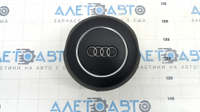 Подушка безопасности airbag в руль водительская Audi A6 C7 12-18 черная, царапины