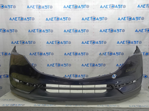 Бампер передний голый Mazda CX-5 17-21 без парктроников, синий