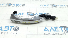 Ручка двери внешняя передняя правая в сборе Audi A6 C7 12-15 keyless хром, с подсветкой