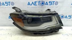 Фара передня права в зборі Jeep Compass 17-21 ксенон+led, з кріпленням, пісок