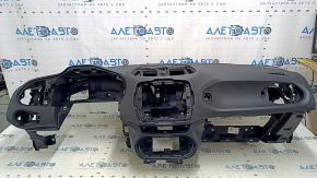 Торпедо передня панель з AIRBAG Jeep Renegade 15-17 чорна, з накладками