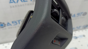 Накладка центральной консоли задняя Ford Edge 15-24 черная, с дефлектором воздуховода, кнопками подогрева и розеткой, под прикуриватель, царапины