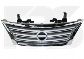 Решетка радиатора grill Nissan Sentra 13-15 дорест без эмблемы