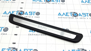 Накладка порога передняя правая наружная BMW 3 G20 19-26 хром, надпись BMW
