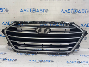 Решітка радіатора grill Hyundai Elantra AD 17-18 дорест матовий хром