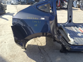 Чверть крило задня права Tesla Model Y 20-25 на кузові, литий лонжерон, залізна фільонка, графіт