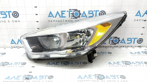 Фара передняя левая Ford Escape MK3 17-19 рест галоген светлая, царапины
