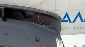 Накладка проема заднего багажника Tesla Model 3 18-23 черная, царапины, потертости, сломано крепление