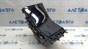 Бокс карман центральной консоли в сборе Tesla Model 3 18-20 черная глянец, царапины