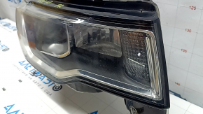 Фара передняя правая Jeep Grand Cherokee WK2 17-21 галоген, светлая, без задней крышки, царапины, под полировку