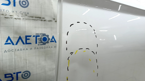 Дверь голая задняя левая Audi Q5 80A 18-25 белый LY9C, примятости, тычка
