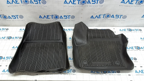 Комплект килимків салону Ford Escape MK3 18-19 гума, чорна, подряпини