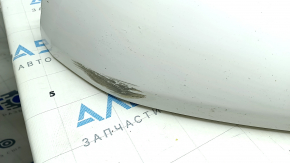 Губа переднего бампера Audi Q5 80A 18-20 белая, потертости, песок
