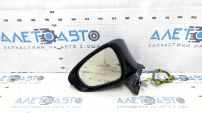 Зеркало боковое левое в сборе Lexus ES300h ES350 13-15 14 пинов, BSM, подсветка, поворотник, графит, песок, царапина
