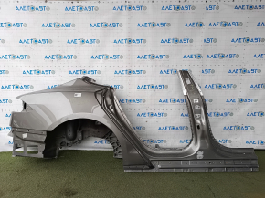 Чверть крило задня права Tesla Model S 12-20 відпилена, фільонка алюміній, коричнева, з центральною стійкою, тичка