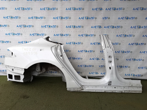 Чверть крило задня права Tesla Model S 12-20 фільонка алюміній, біла, відпилена, з центральною стійкою, тички