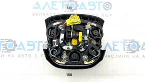 Подушка безопасности airbag в руль водительская Audi Q7 16-20 черная, потерт хром