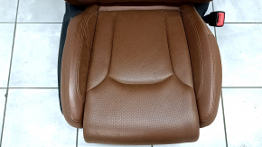 Пассажирское сидение Audi Q7 16-19 c airbag, кожа коричневая, подогрев, вентиляция, массаж, электро, под чистку, царапины, примято