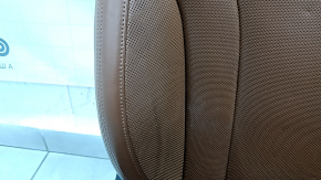 Пассажирское сидение Audi Q7 16-19 c airbag, кожа коричневая, подогрев, вентиляция, массаж, электро, под чистку, царапины, примято
