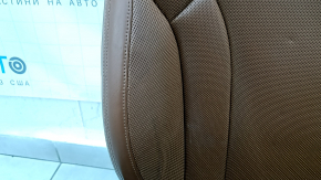 Пассажирское сидение Audi Q7 16-19 c airbag, кожа коричневая, подогрев, вентиляция, массаж, электро, под чистку, царапины, примято
