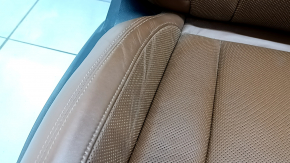 Пассажирское сидение Audi Q7 16-19 c airbag, кожа коричневая, подогрев, вентиляция, массаж, электро, под чистку, царапины, примято