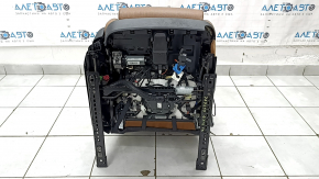 Пассажирское сидение Audi Q7 16-19 c airbag, кожа коричневая, подогрев, вентиляция, массаж, электро, под чистку, царапины, примято