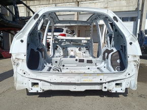 Задняя панель Audi Q5 80A 18-24 2 части, на кузове, белая