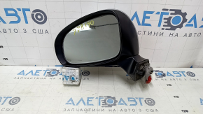 Дзеркало бічне ліве в зборі Toyota Prius V 12-14 5 пінів, срібло, подряпини, тички, пісок