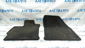 Комплект ковриков салона ткань Toyota Prius V 12-17 черный, под чистку
