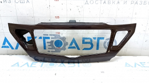Накладка передньої панелі під керування дисплеєм Nissan Pathfinder 13-20 під дерево