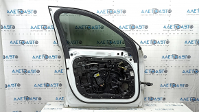 Дверь в сборе передняя левая Volvo XC90 16-26 белый 707, keyless, тычка, сколы краски