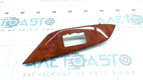 Накладка керування склопідйомником заднім правим Lexus RX350 RX450h 10-15 під світло-коричневе дерево