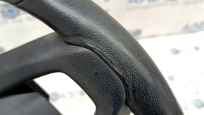 Руль голый BMW X5 G05 19-25 кожа черная с подогревом под лепестки, Sport, царапины, примят, надорван, под чистку