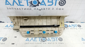 Накладка порога задняя правая Lexus RX350 RX450h 10-15 бежевая, с хромированной накладкой, царапины