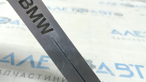 Вставка накладки порога ззаду ліва BMW X5 G05 19-23 хром BMW, з підсвічуванням, подряпини, окислена