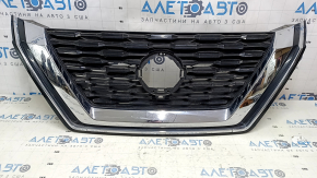 Грати радіатора grill Nissan Rogue 21-23 під камеру, пісок, тички