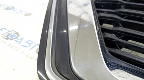 Решетка радиатора grill Nissan Rogue 21-23 под камеру, песок, тычки