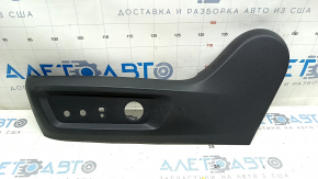 Накладка збоку сидіння водія Nissan Rogue 21-26 чорна, під електро
