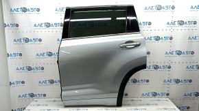 Дверь в сборе задняя левая Toyota Highlander 14-19 тонировка, серебро 1J9, тычки, вмятина