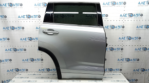 Двері в зборі задня права Toyota Highlander 14-19 тонування, срібло 1J9, тичка
