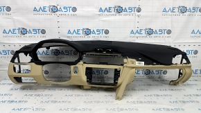 Торпедо передня панель з AIRBAG BMW 3 F30 12-18 4d чорна з бежевим без проекції