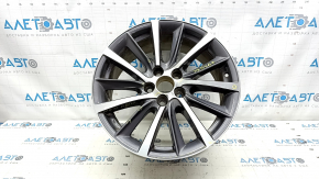 Колісний диск R18 x 7J ET30 Toyota Highlander 14-19 тип 4 графіт, легка бордюрка, корозія