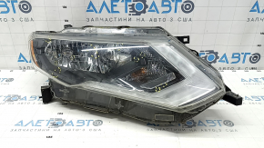 Фара передня права Nissan Rogue 17-20 галоген, без кріплення, подряпини, надламане кріплення