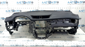 Торпедо передня панель з AIRBAG Nissan Rogue 14-20 чорна, іржавий піропатрон