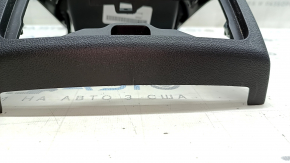 Накладка центральной консоли задняя BMW X3 G01 18-21 черная, царапины